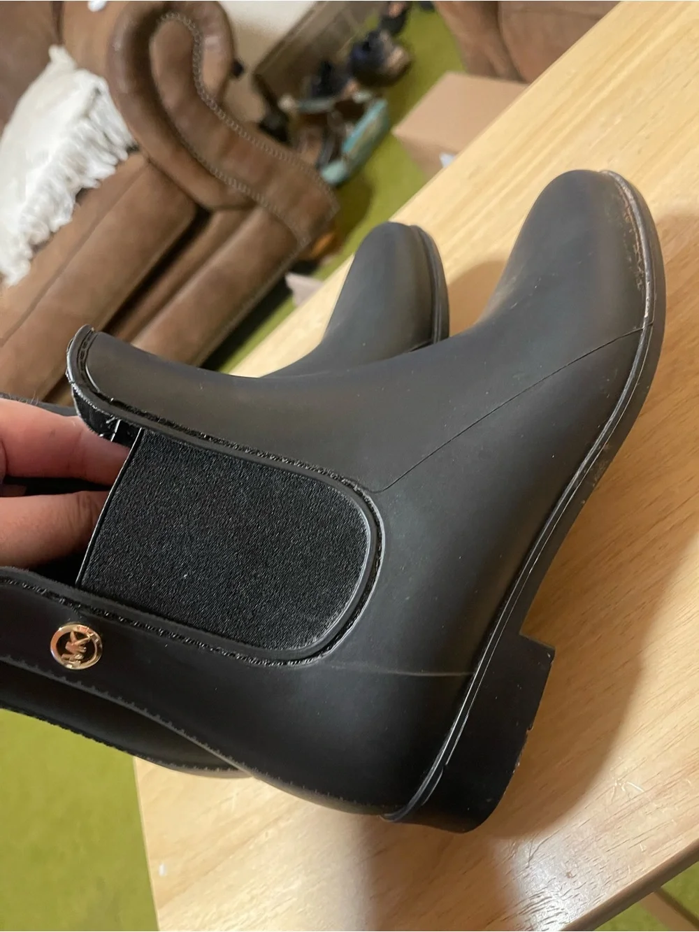 MICHAEL KORS Chelsea Ankle Boots Women's 8 Black